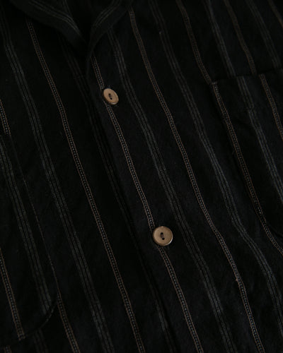 Laguna Pocket Shirt - Striped Black