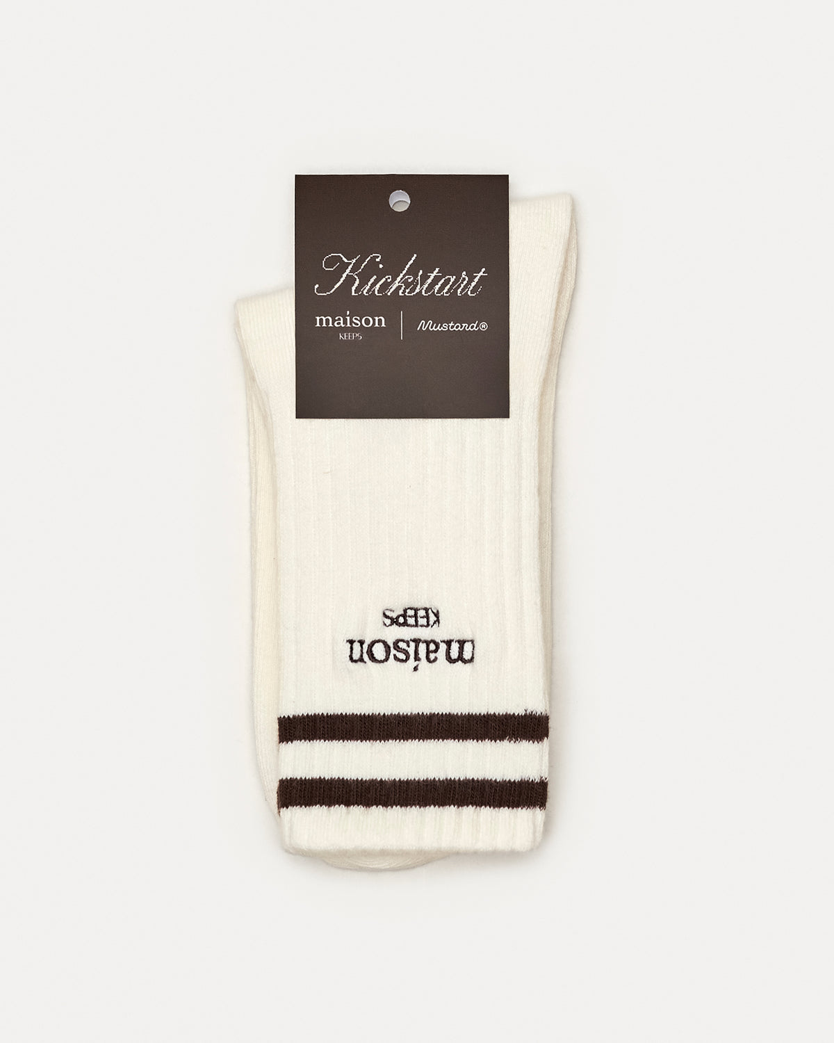 maison KEEPS x Mustard Striped Socks