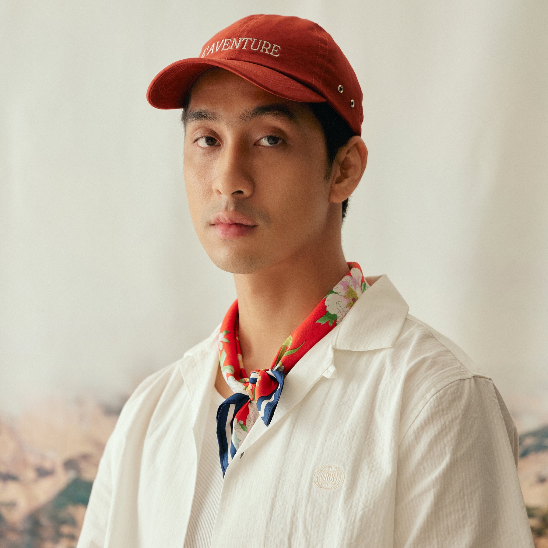 CAMP COLLAR SHIRT SEERSUCKER WHITE Mustard Sneakers camp-collar-shirt-seersucker-white-mustard-sneakers
