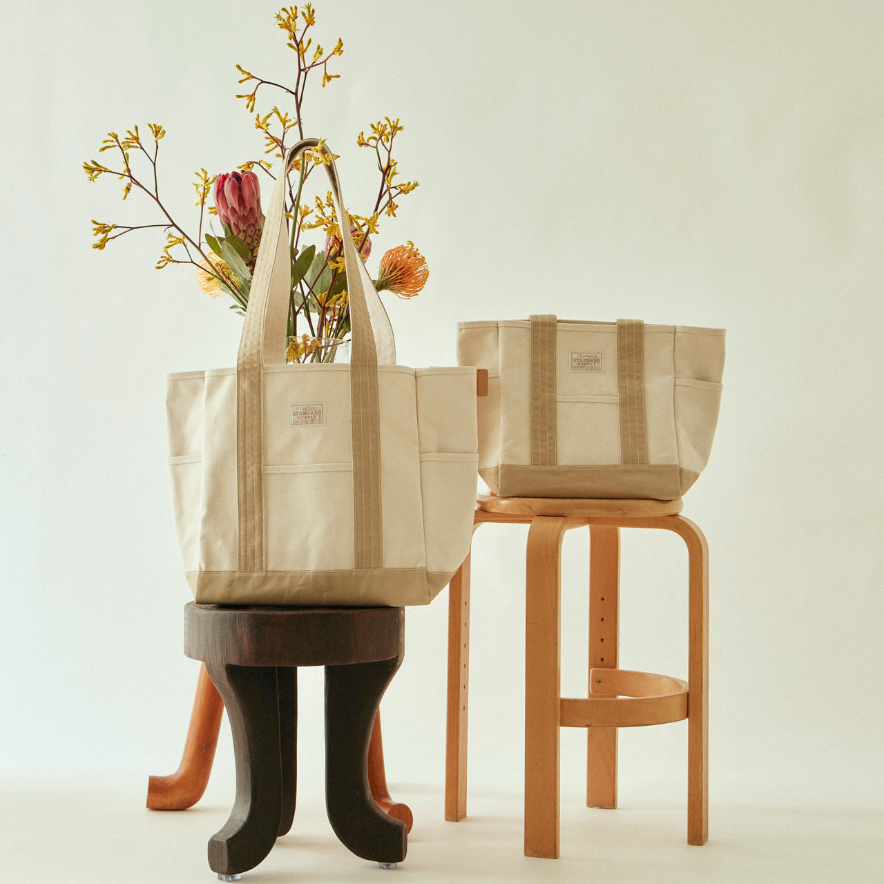 新品未使用】STANDARD SUPPLY TIDY TOTE S Beige 新品未使用】STANDARD