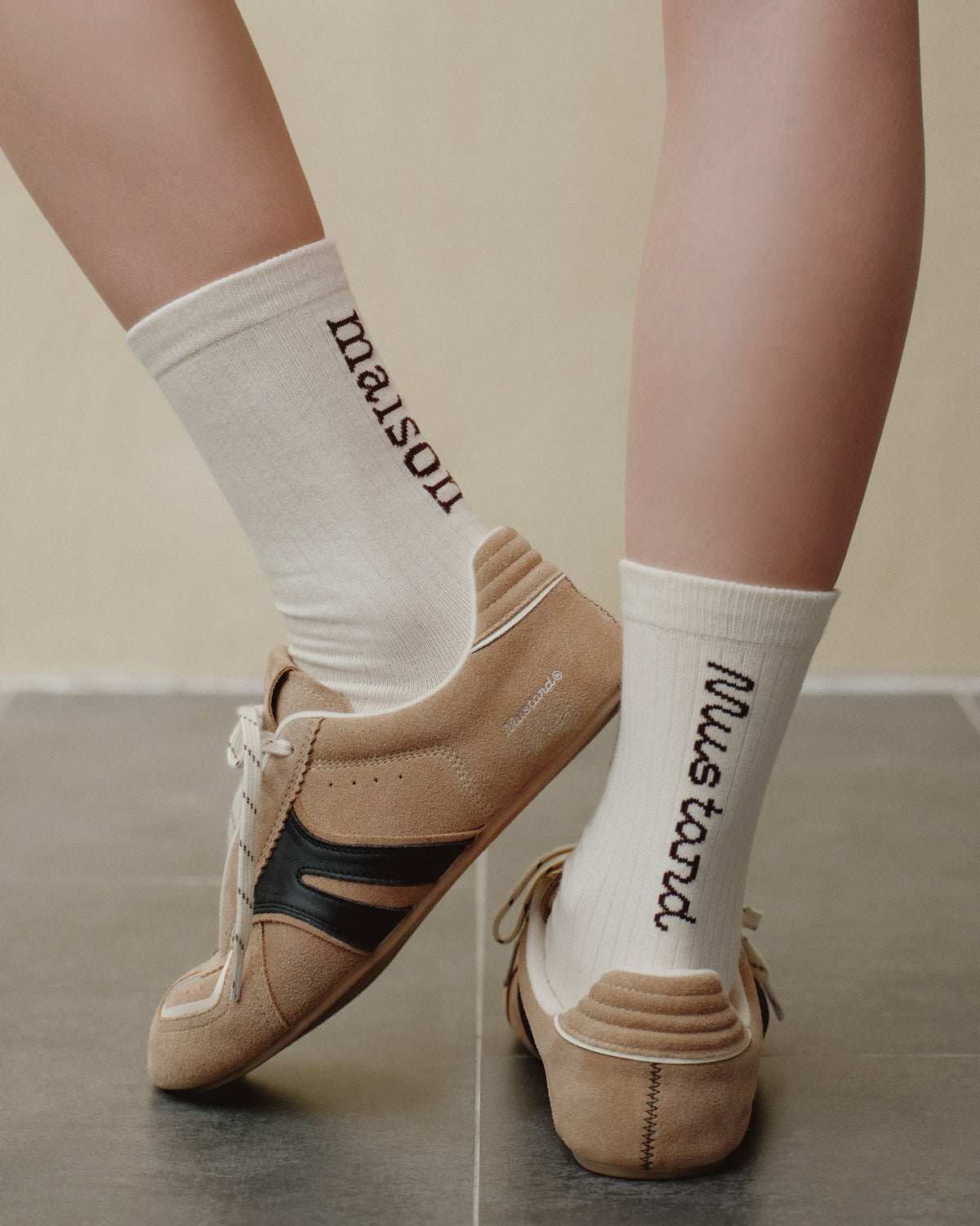 maison KEEPS x Mustard Crew Socks