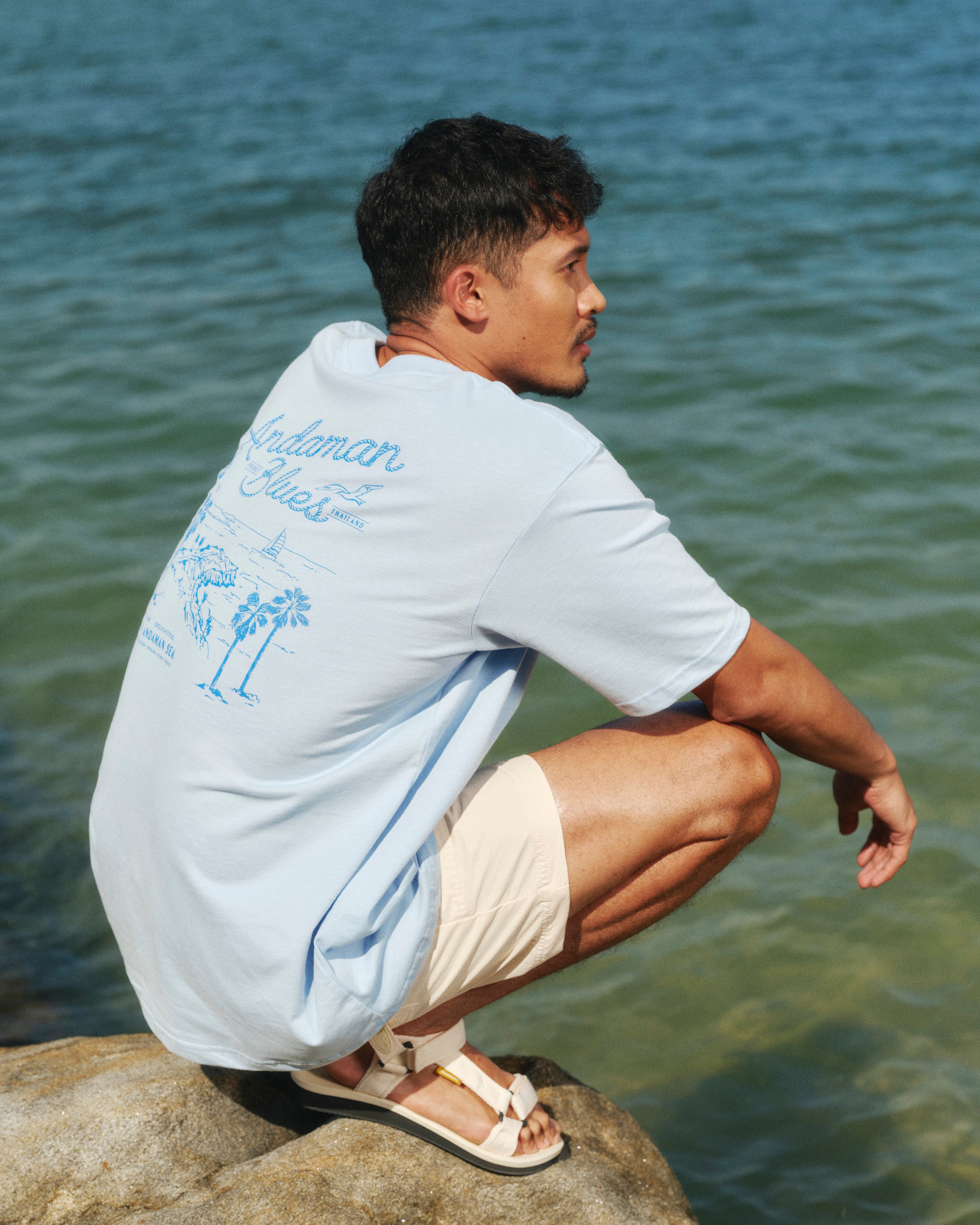 เสื้อยืด Andaman Blues - สีฟ้าอ่อน
