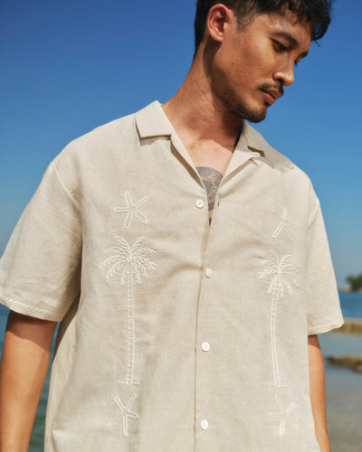 Laguna Palms Shirt - Sand