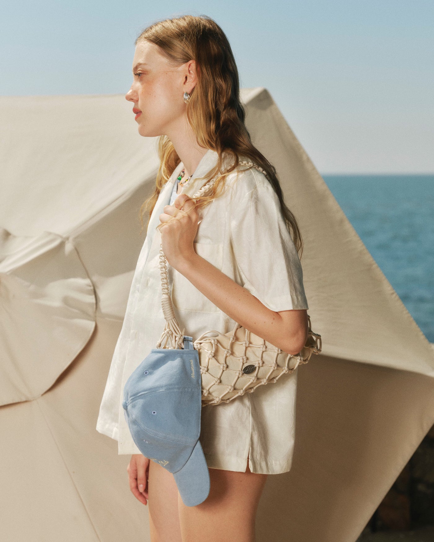 Laguna Macramé Bag - Cream