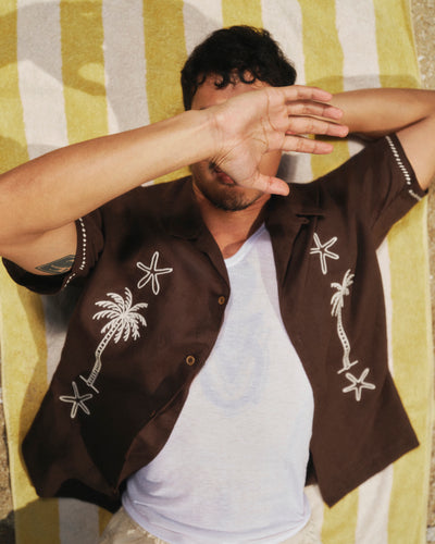 Laguna Palms Shirt - Brown