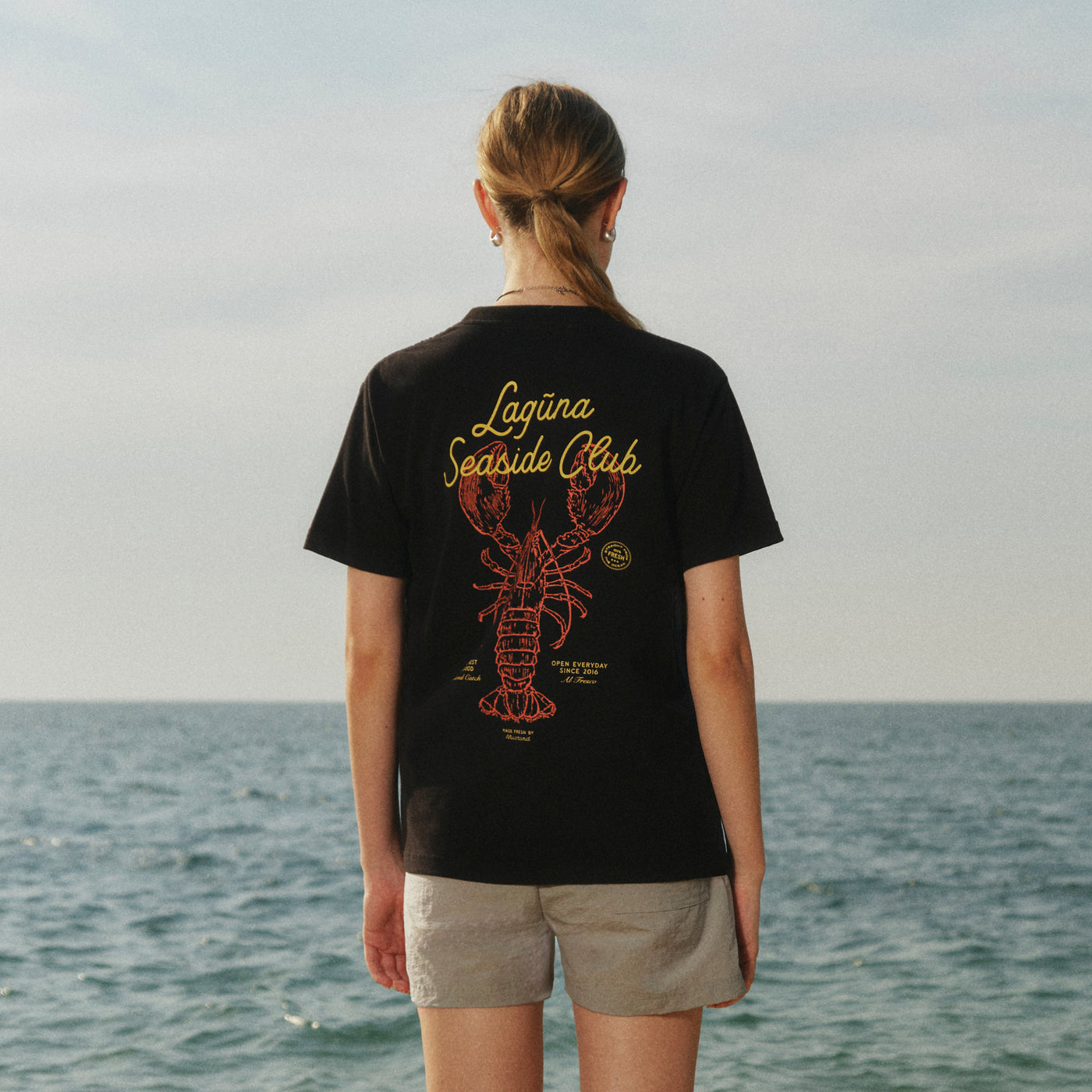 Laguna Lobster Tee - Black