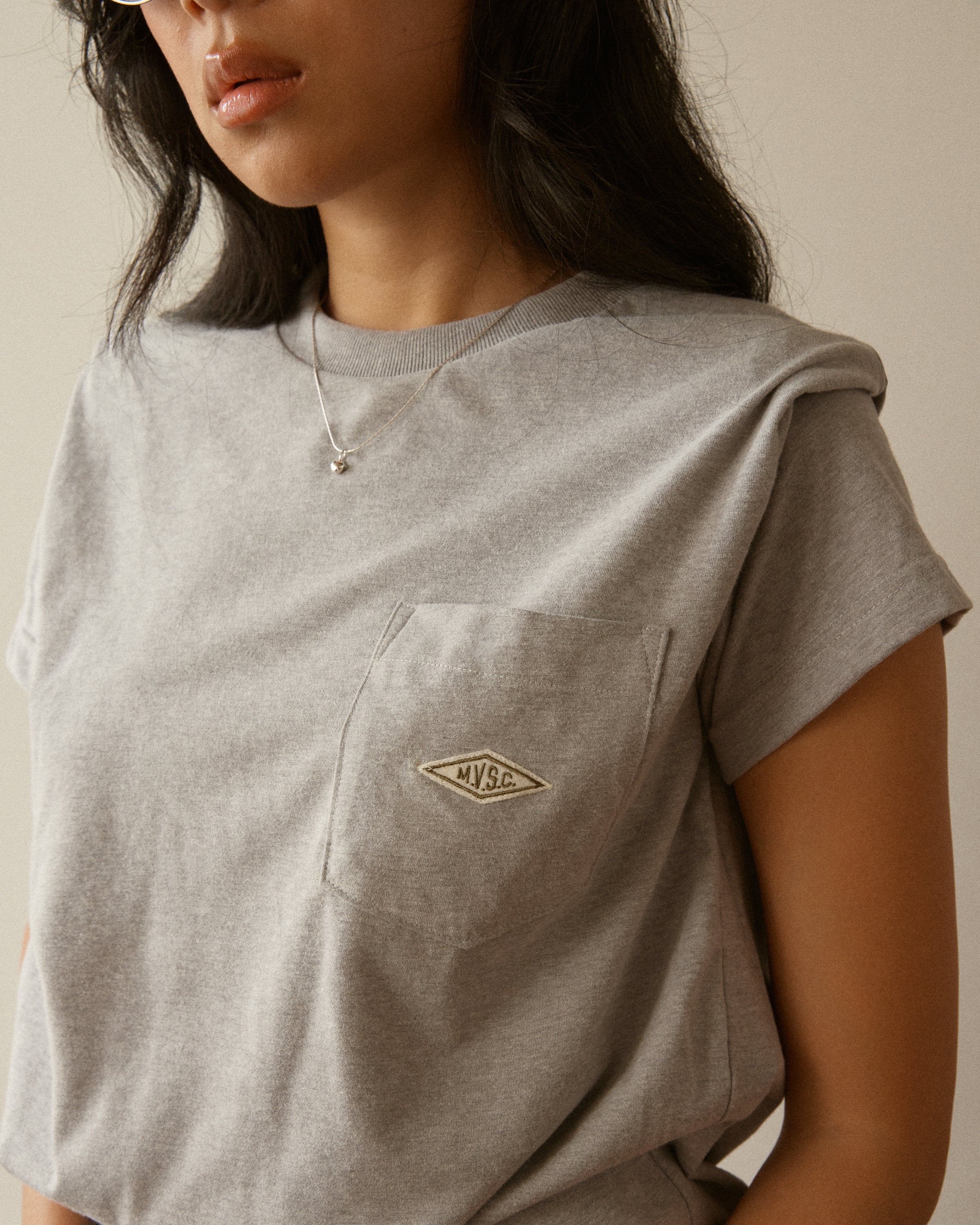 Mavericks Pocket Tee - Gray