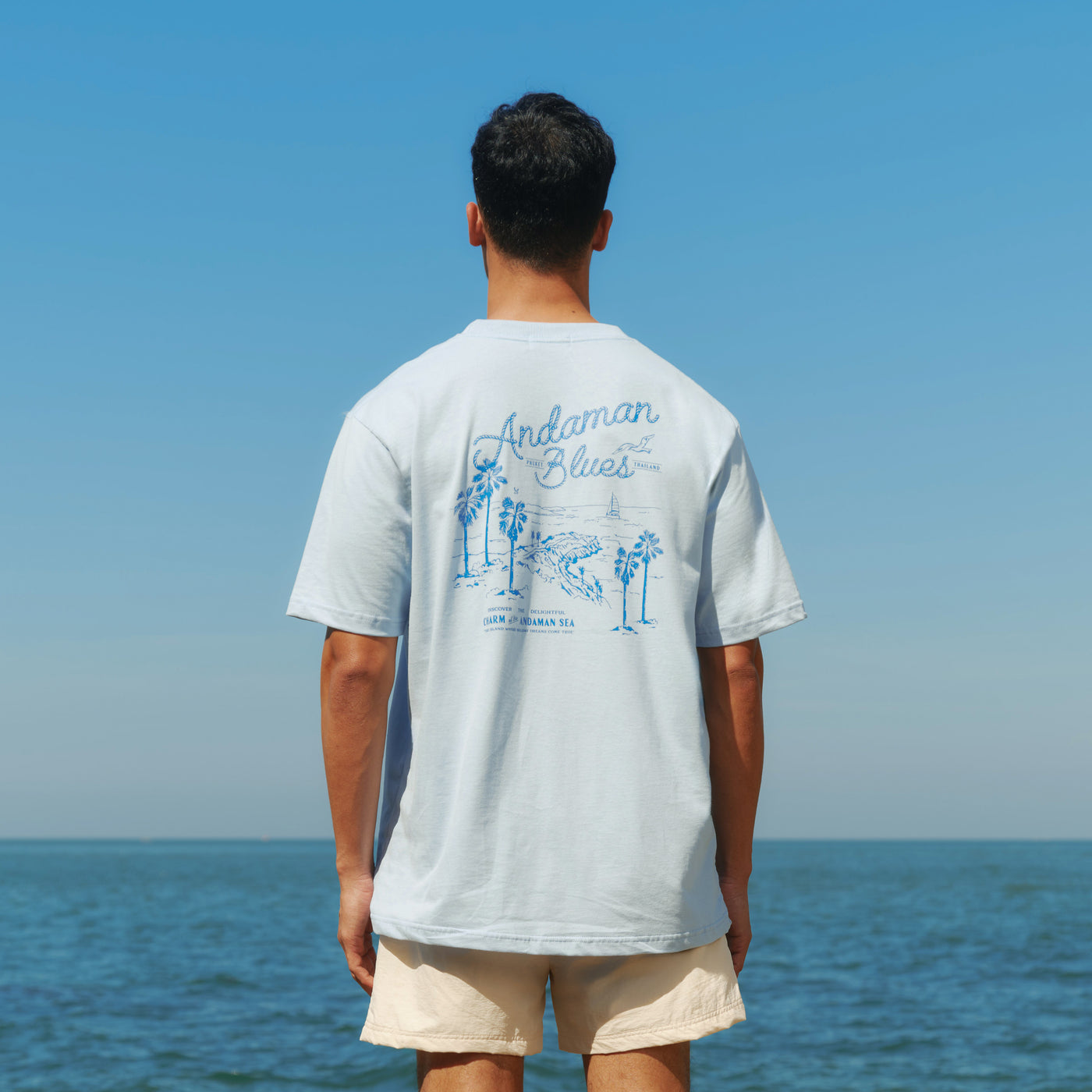 Andaman Blues Tee - Light Blue