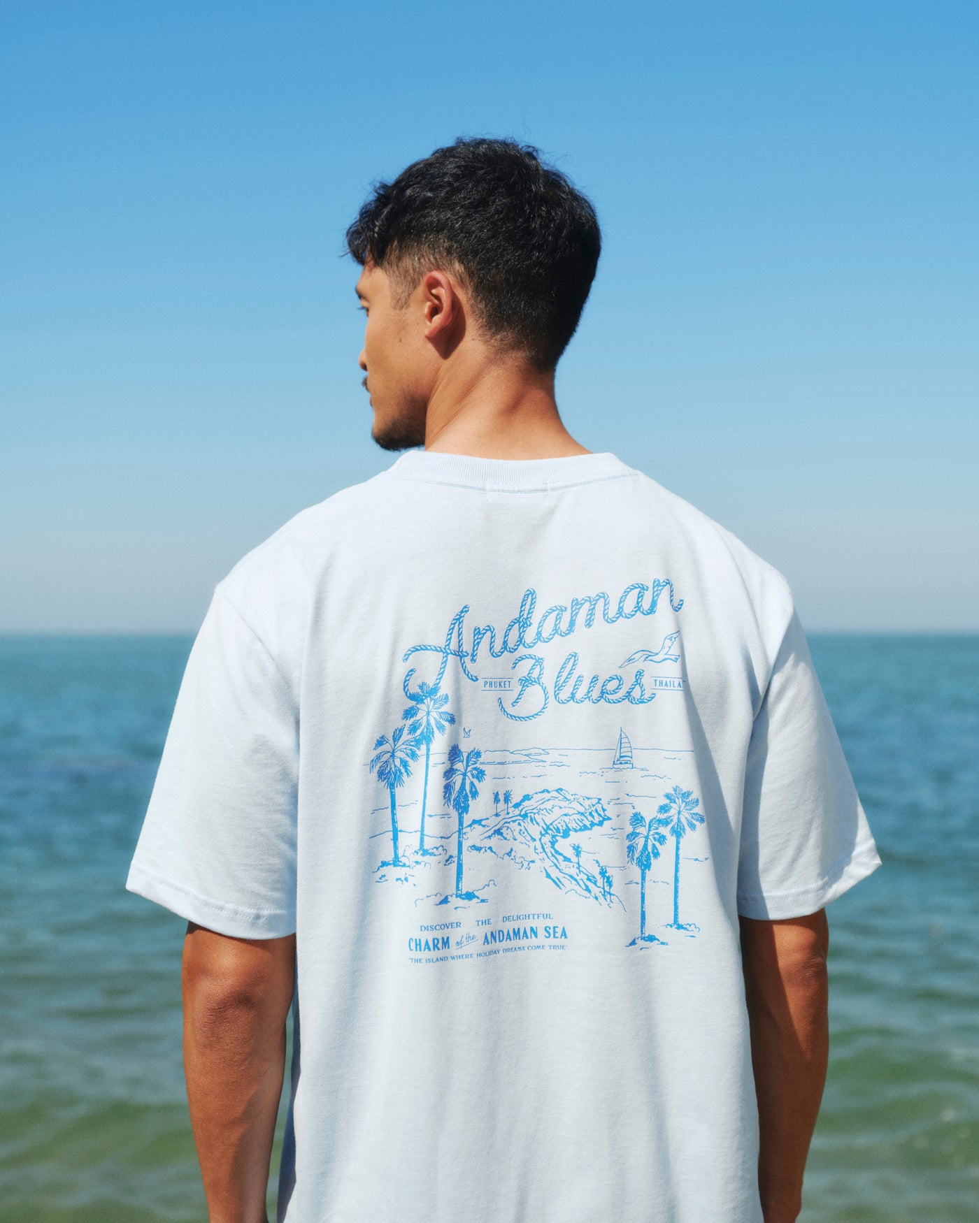 Andaman Blues Tee - Light Blue