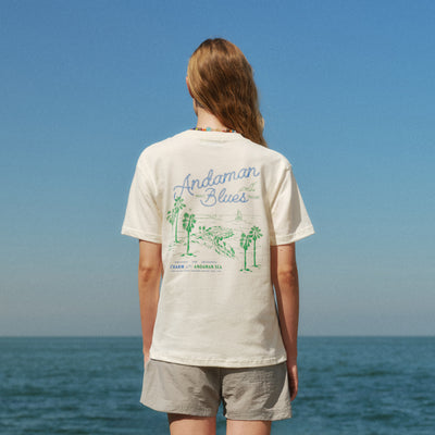 Andaman Blues Tee - Off-White