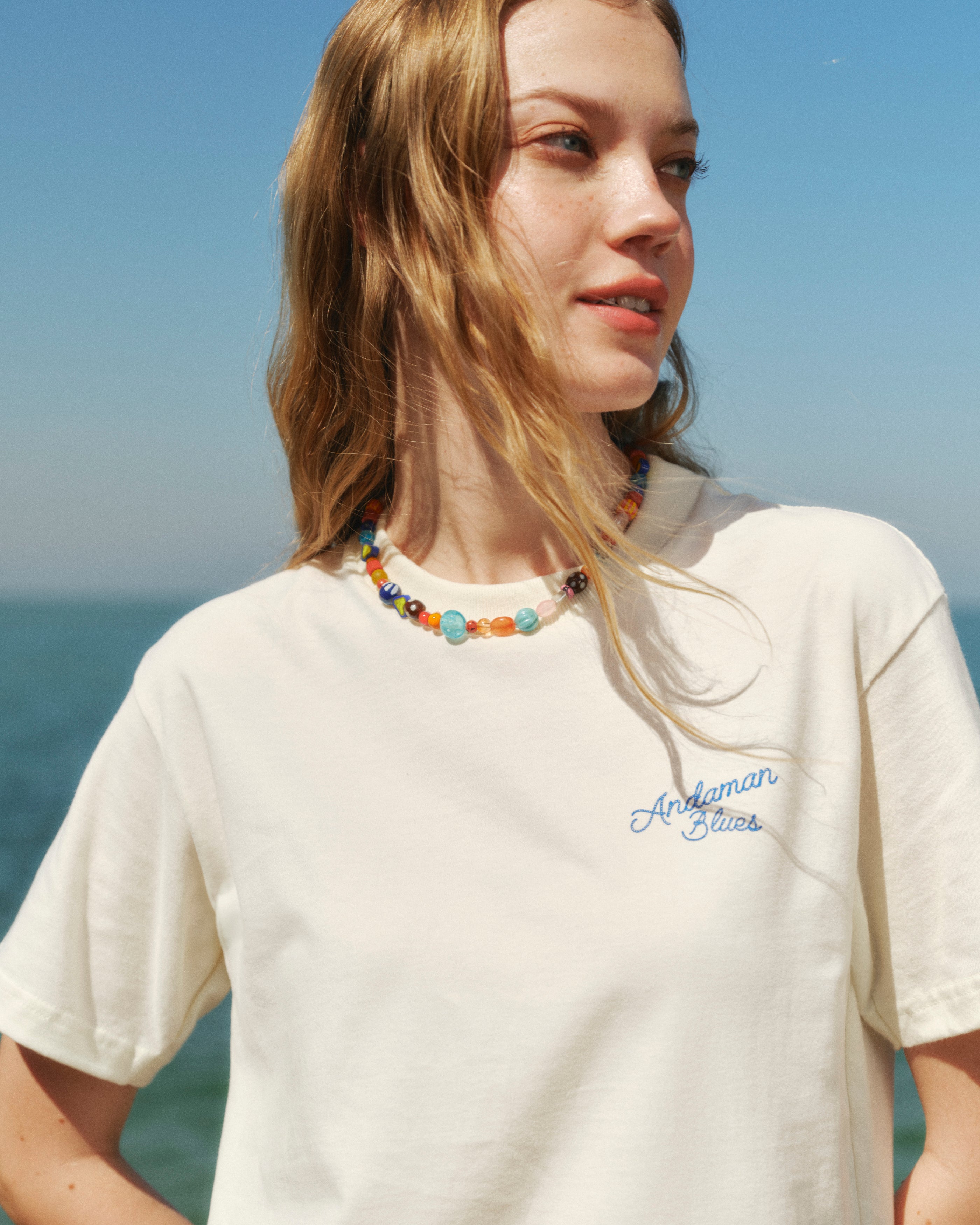 เสื้อยืด Andaman Blues - สีขาวออฟไวท์