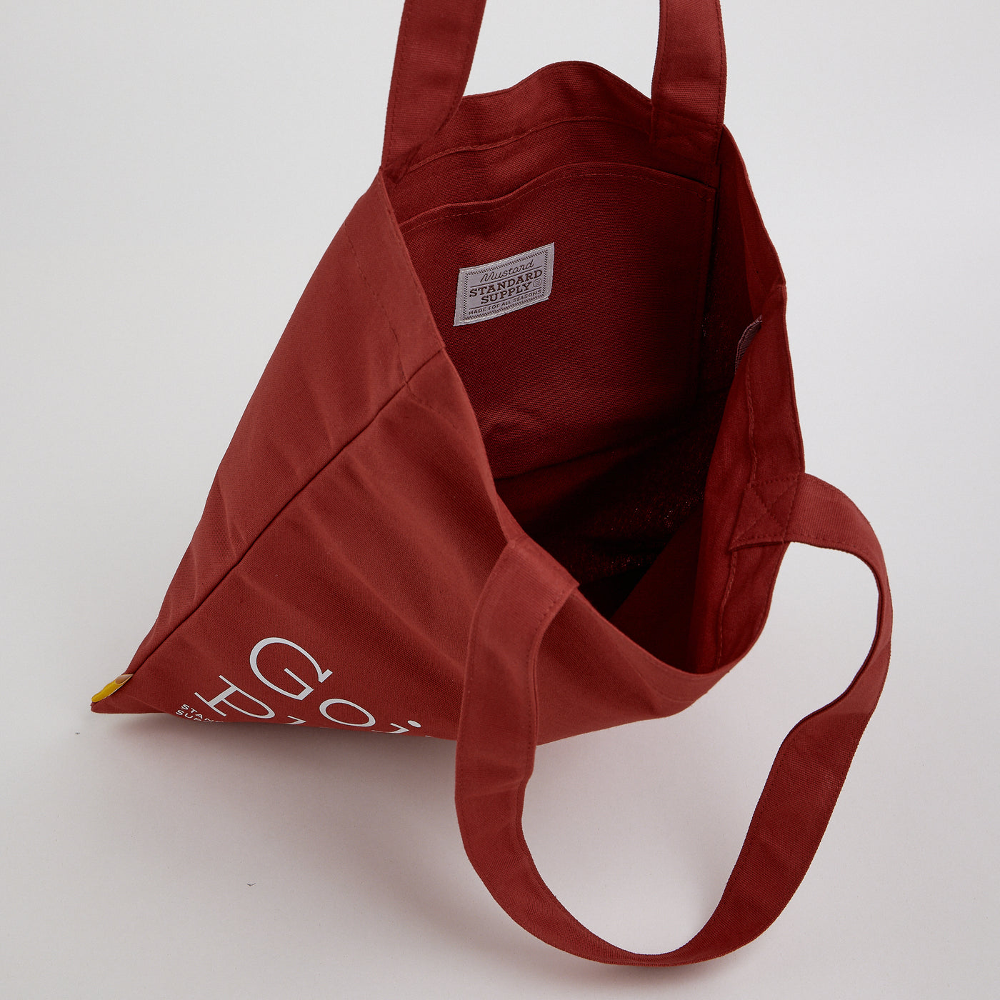 Going Places Basic Tote - Brick/White