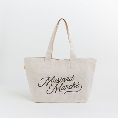 Mustard Marché Market Tote - Natural