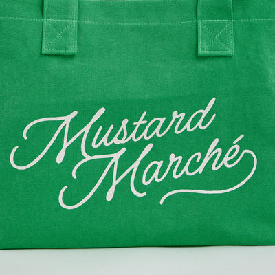 Mustard Marché Market Tote - Lime